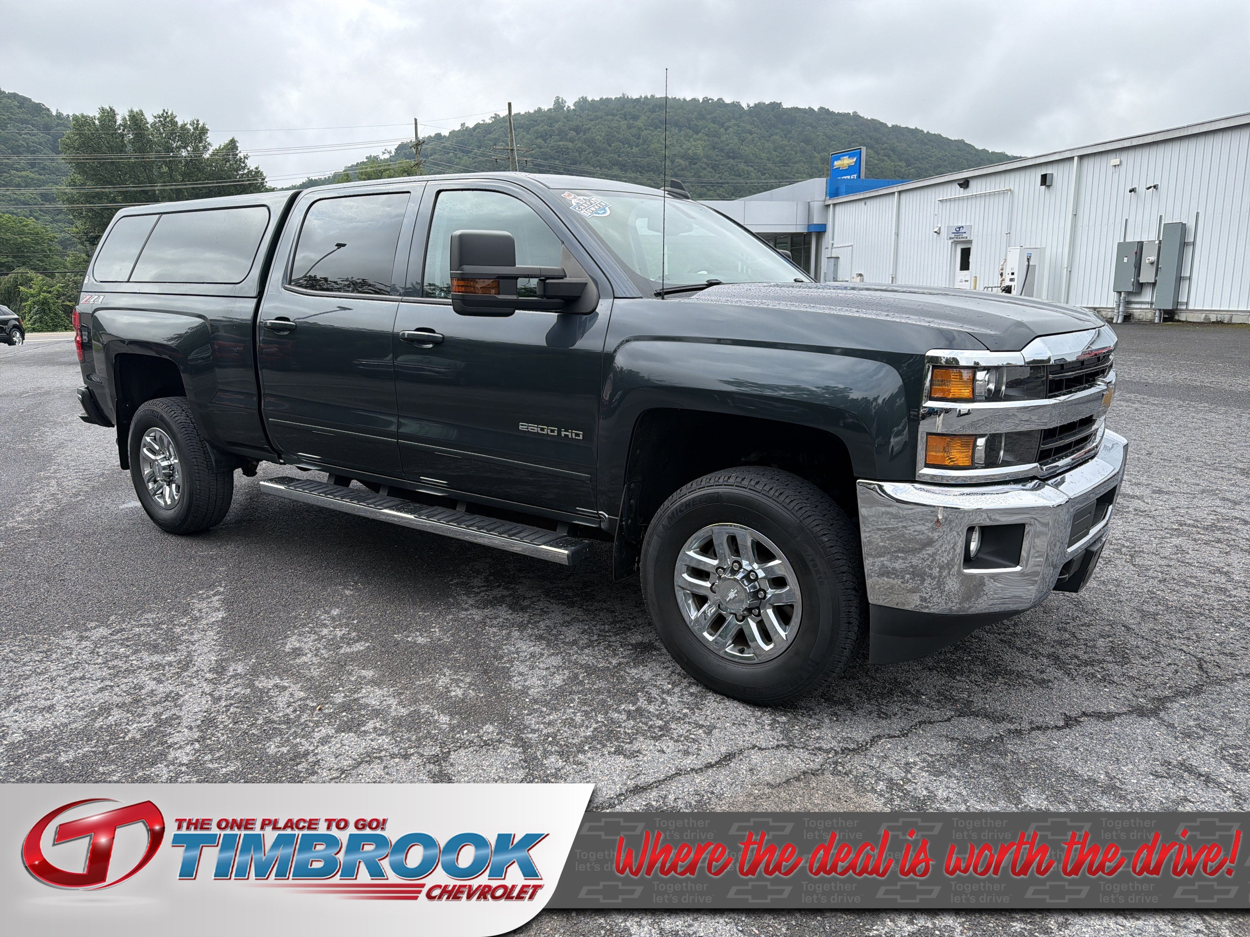 2019 Chevrolet Silverado 2500 HD LT in Graphite Metallic — front three-quarter view