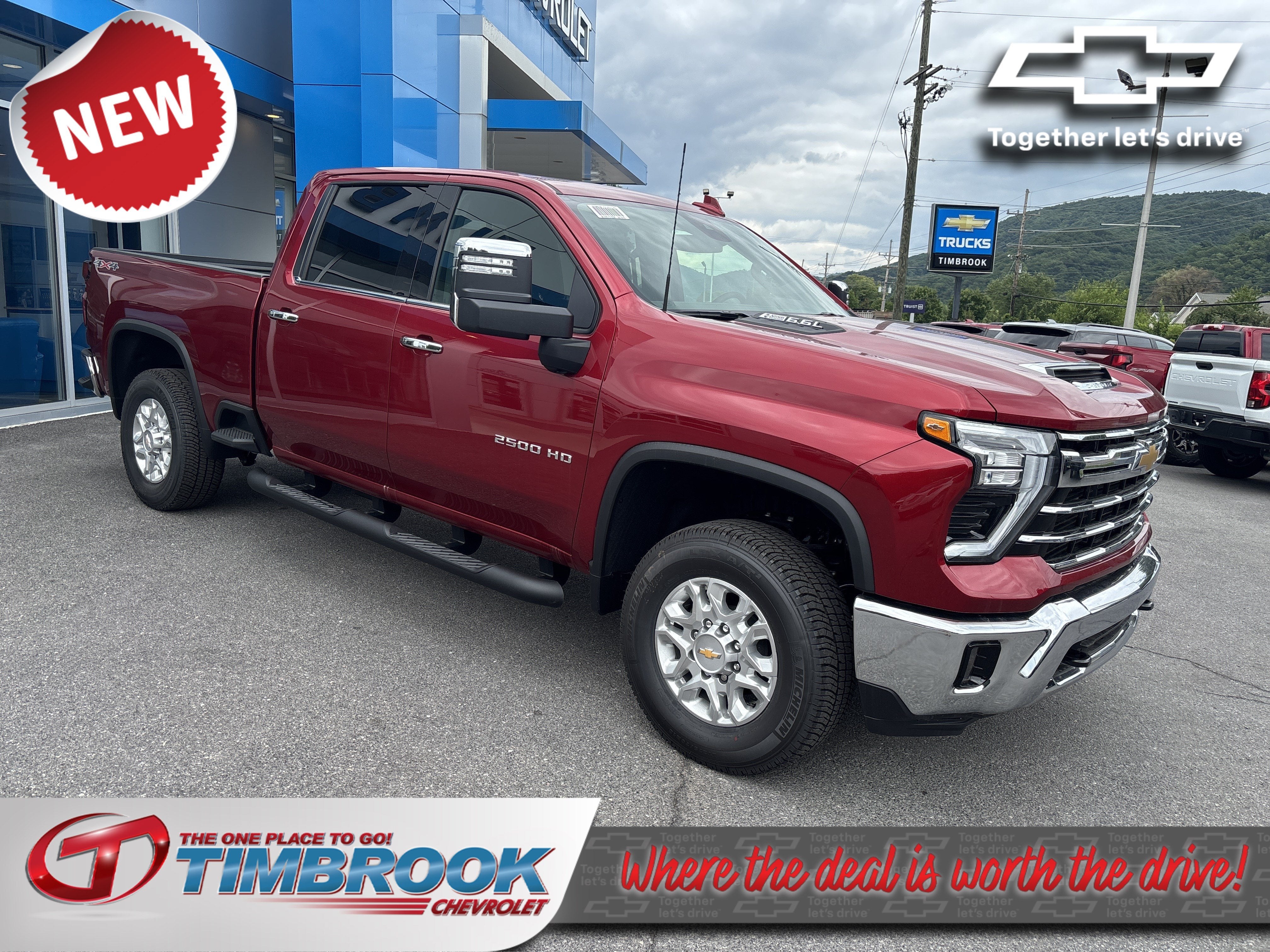 2026 Chevrolet Silverado 2500 HD LTZ in Radiant Red Tintcoat — front three-quarter view
