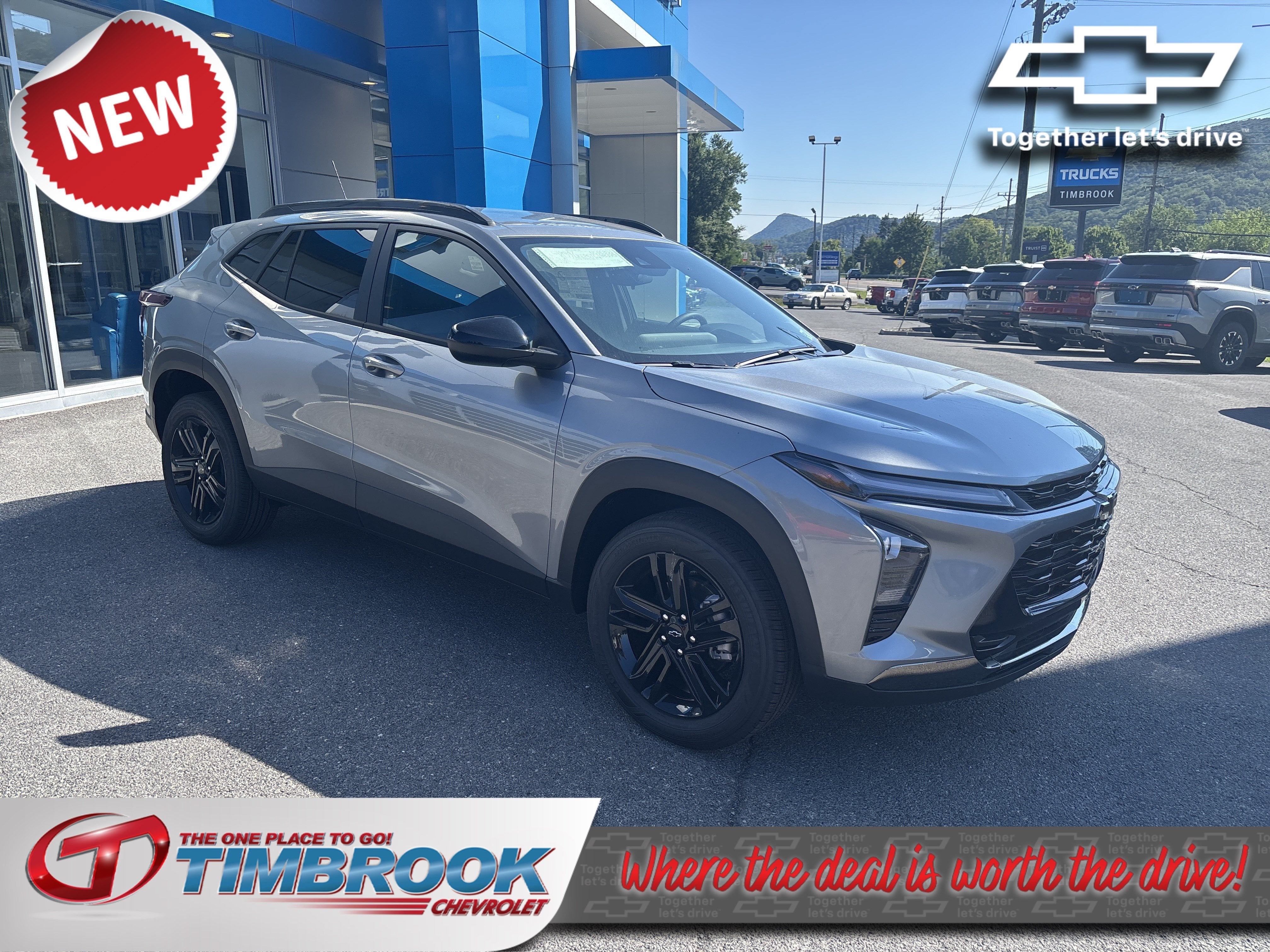 2026 Chevrolet Trax ACTIV in Sterling Gray Metallic — front three-quarter view