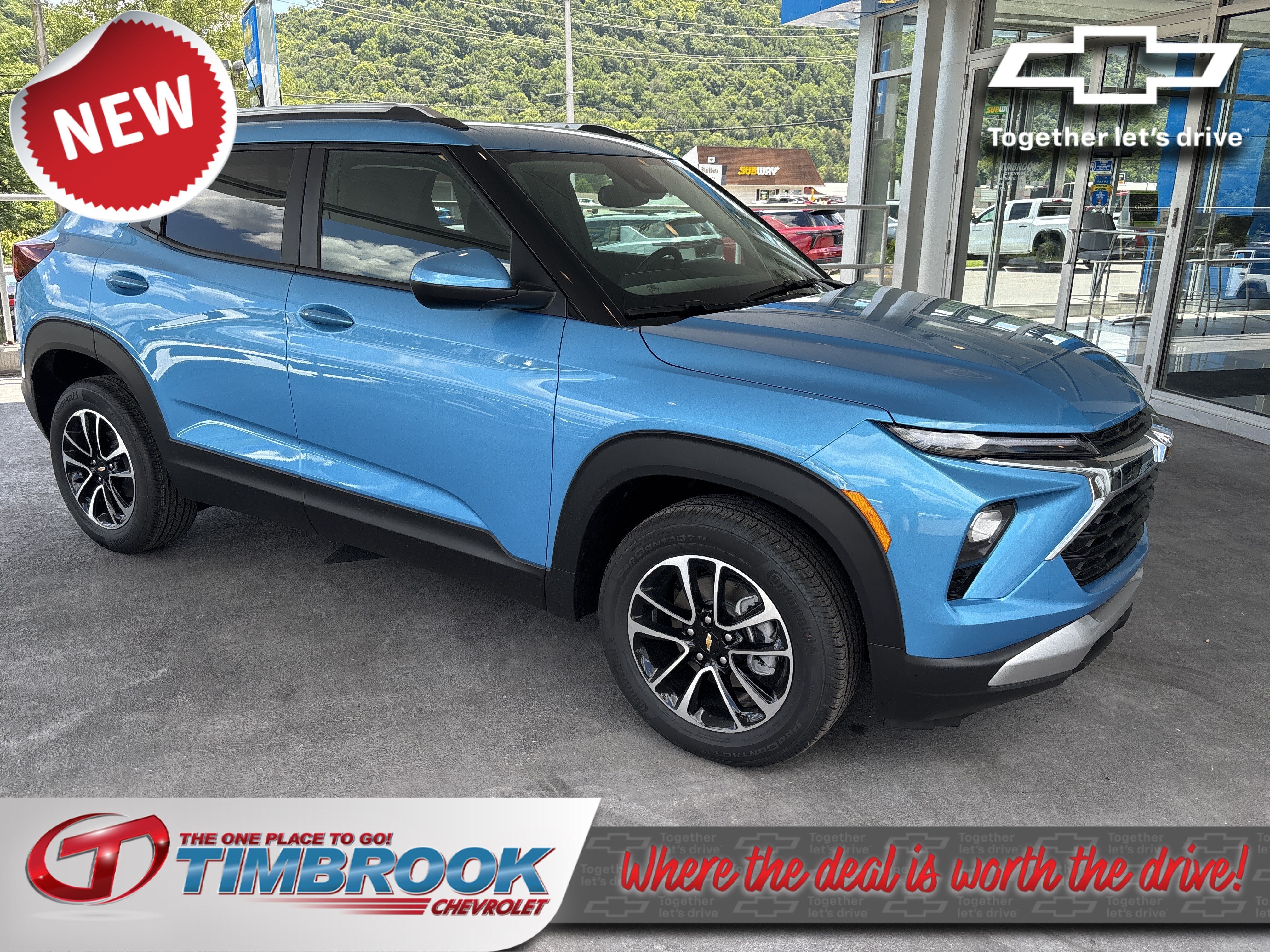 2026 Chevrolet Trailblazer LT in Marina Blue Metallic — front three-quarter view