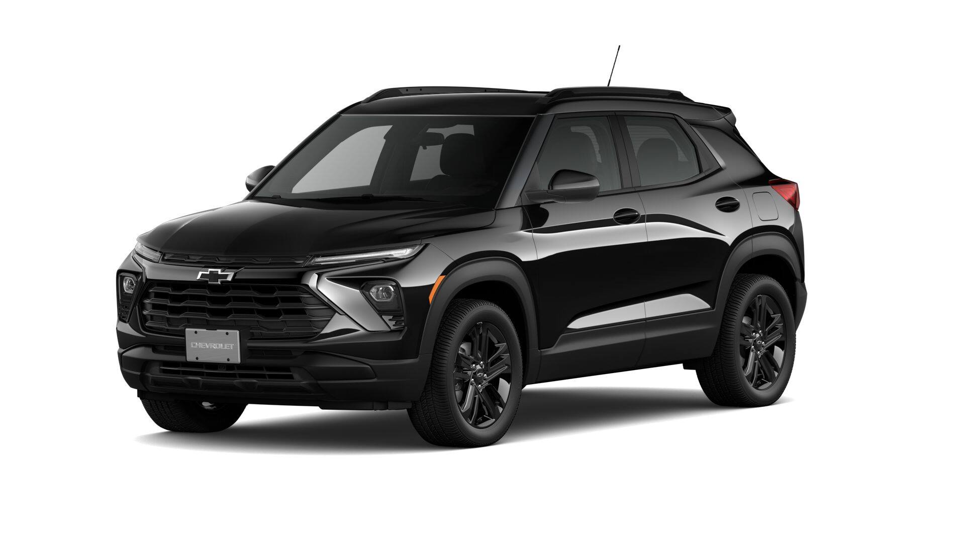 2026 Chevrolet Trailblazer LT in Mosaic Black Metallic — front three-quarter view